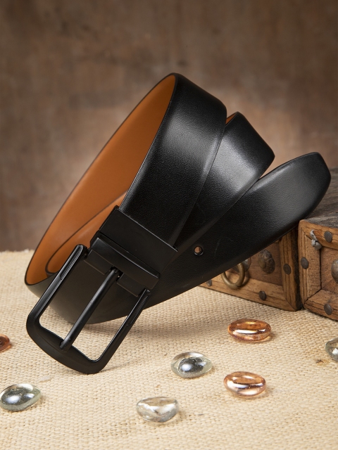 

Apsis Men Black Solid Belt