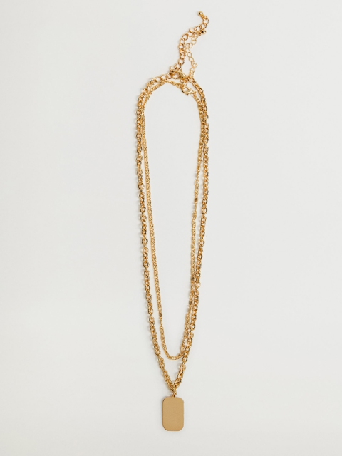 

MANGO Gold-Toned Layered Necklace