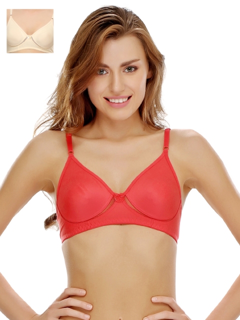 

Clovia Pack Of 2 Bra, Red