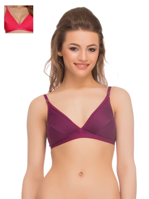 

Clovia Pack Of 2 Bra, Purple