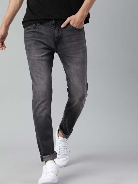 

Mast & Harbour Men Grey Skinny Fit Heavy Fade Stretchable Jeans