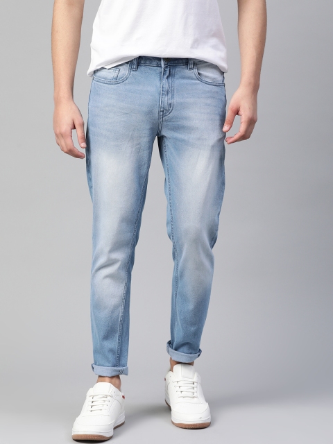 

Mast & Harbour Men Blue Slim Tapered Fit Heavy Fade Stretchable Jeans