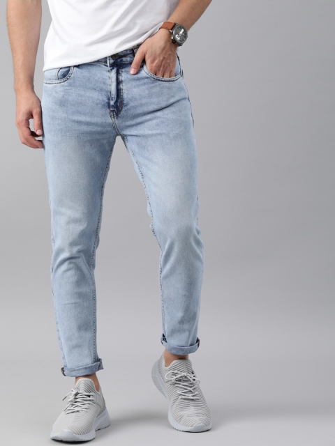 

Mast & Harbour Men Blue Light Fade Stretchable Jeans