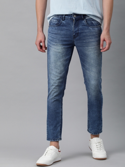

Mast & Harbour Men Blue Slim Tapered Fit Heavy Fade Stretchable Jeans