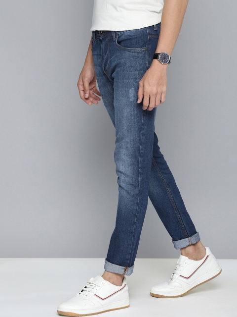 

Mast & Harbour Men Blue Skinny Fit Heavy Fade Stretchable Jeans