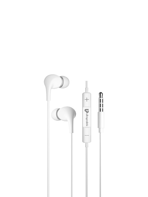 

UltraProlink White MoBass UM1037 Noise Isolation Hands-Free Earphone With Mic 1.2 m