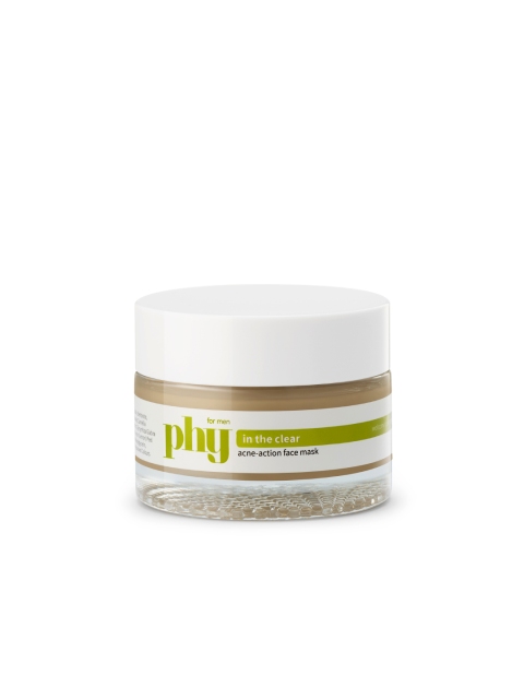 

Phy Men In The Clear Acne-Action Face Mask, White