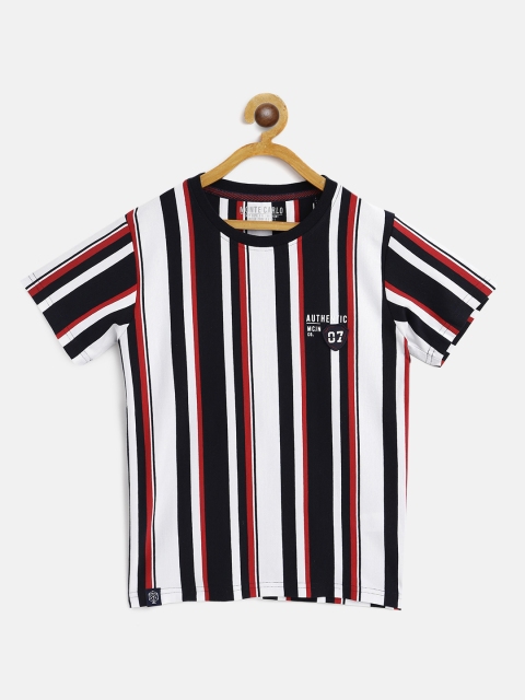 

Monte Carlo Boys Navy Blue & White Striped T-shirt