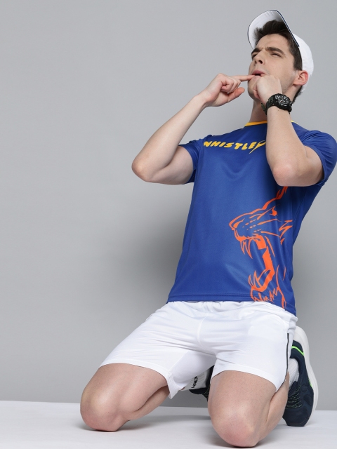 

HERE&NOW Men Blue IPL CSK Printed Round Neck T-shirt