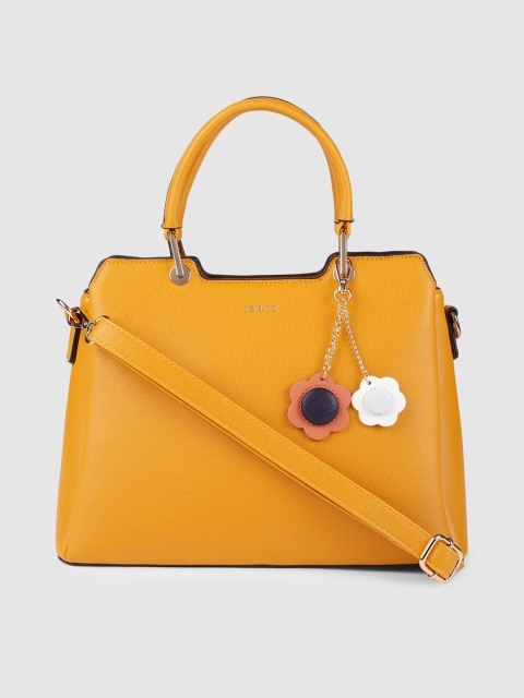 

CERIZ Yellow Solid Handheld Bag