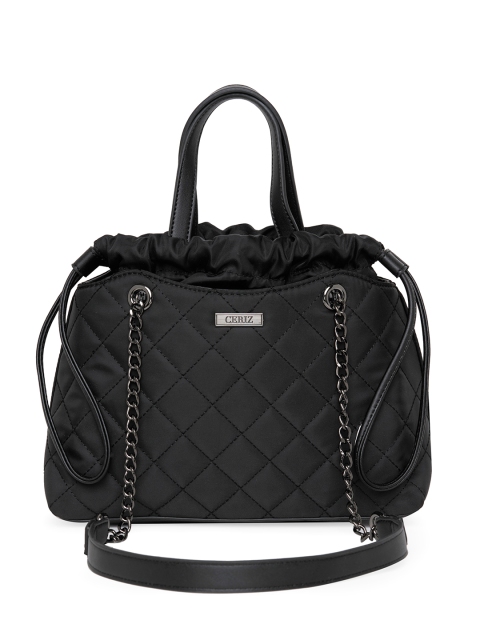 

CERIZ Black Quilted Handheld Bag