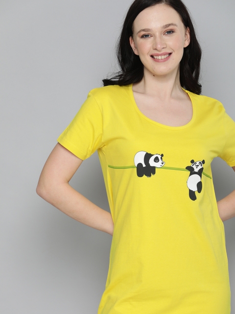 

HERE&NOW Yellow Printed Nightdress