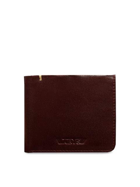 

ABYS Men Brown Textured Two Fold Wallet