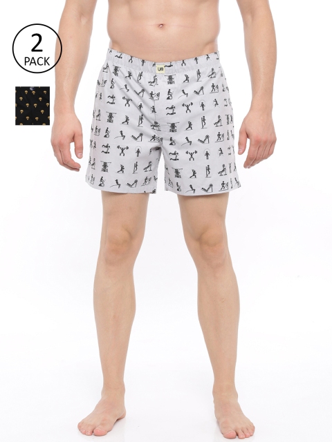 

Urban Dog Mens Grey 2Pack Boxers