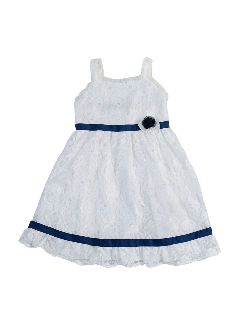 

Nauti Nati Girls White Lace A-Line Dress