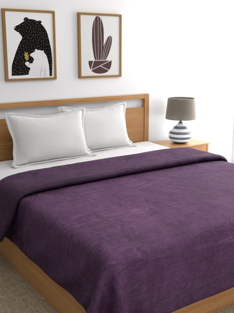 

Raymond Home Purple Solid AC Room 233 GSM Double Bed Blanket
