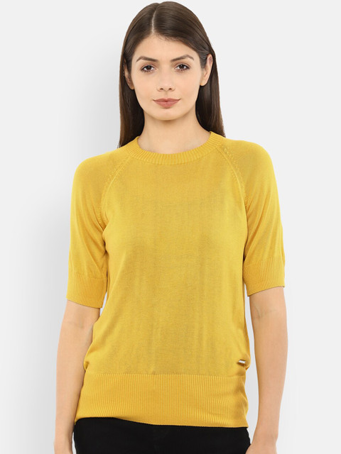 

Van Heusen Woman Yellow Regular Top