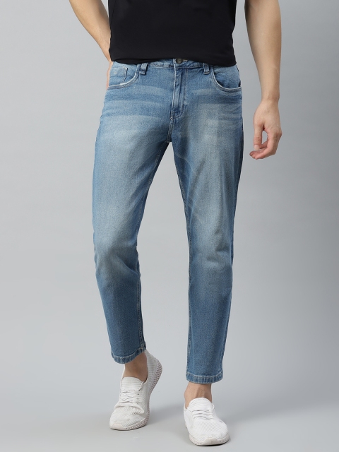 

Mast & Harbour Men Blue Light Fade Stretchable Tapered Fit Jeans