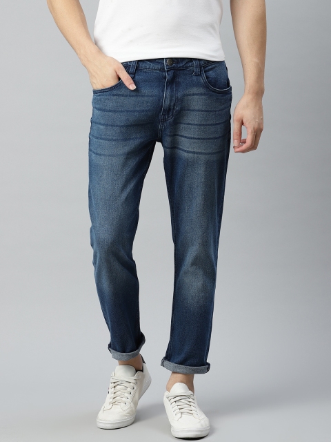 

Mast & Harbour Men Navy Blue Slim Fit Light Fade Stretchable Jeans