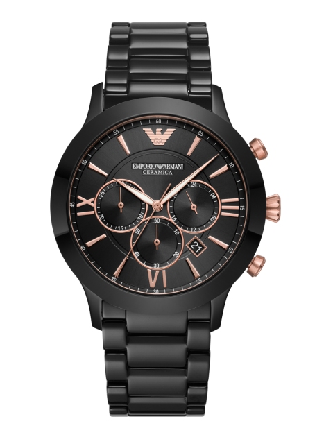 

Emporio Armani Men Black Analogue Watch AR70006