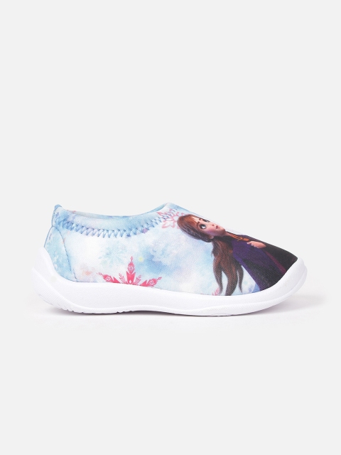 

Fame Forever by Lifestyle Girls Blue & White Elsa & Anna Printed Slip-On Sneakers