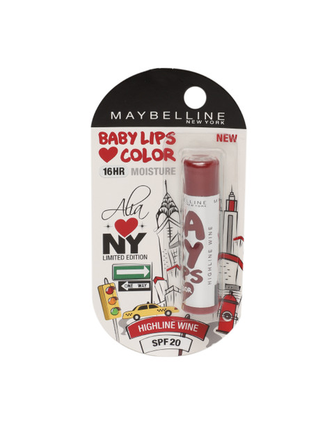 

Maybelline Alia Loves New York SPF 20 Baby Lip Balm-Manhattan Mauve, Red