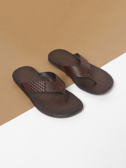 

CODE by Lifestyle Men Brown Self Design Thong Flip-Flops