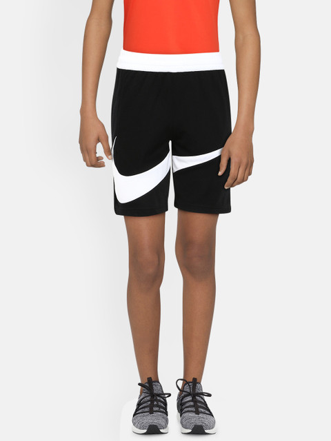 

Nike Boys Black Printed Regular Fit BASKETBALL Shorts