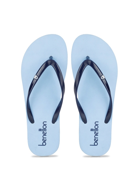 

United Colors of Benetton Women Navy Blue Solid Thong Flip-Flops