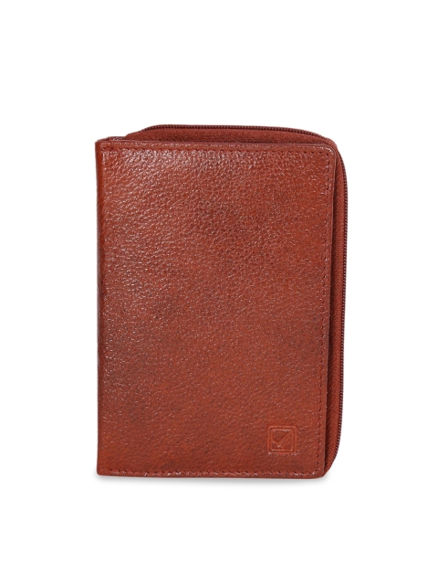 

Style SHOES Women Brown Textured Two Fold Wallet