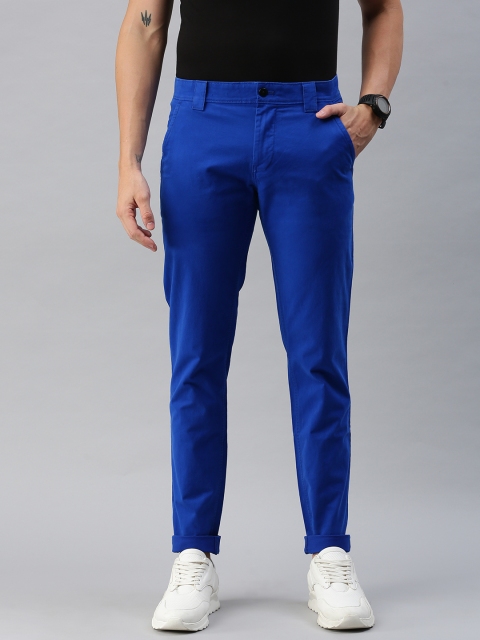 

Tommy Hilfiger Men Blue Slim Fit Solid Chinos
