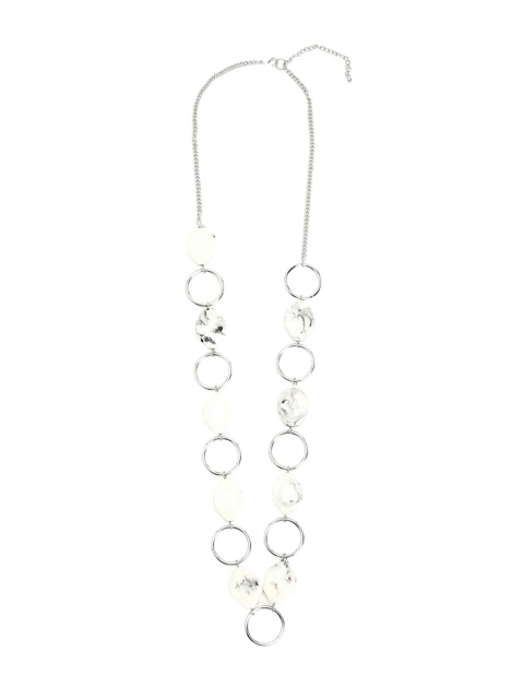 

FOREVER 21 Women Silver-Toned Metal Ring Necklace