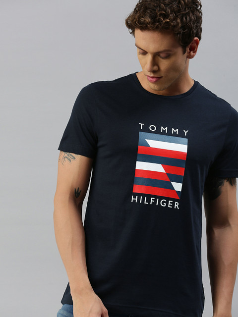 

Tommy Hilfiger Men Desert Sky Printed T-Shirt, Blue
