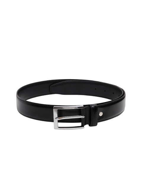 

CRUSSET Men Black Solid Leather Belt
