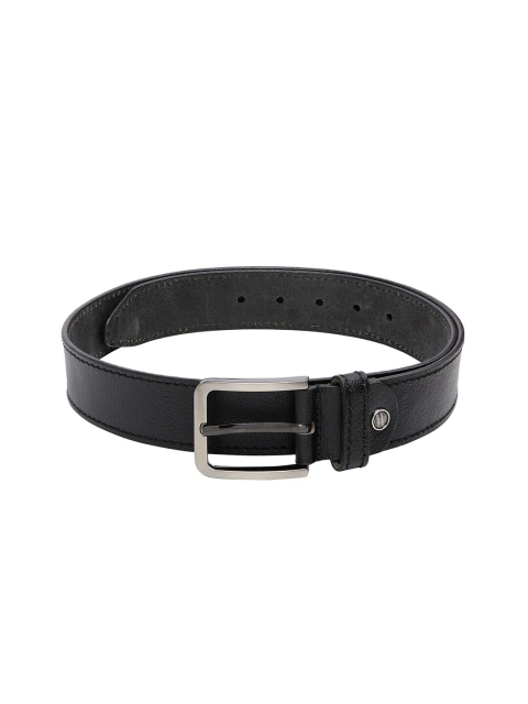 

CRUSSET Men Black Solid Leather Belt