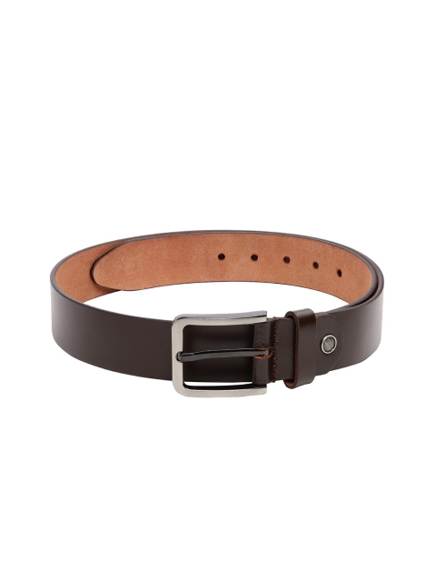 

CRUSSET Men Brown Solid Leather Belt