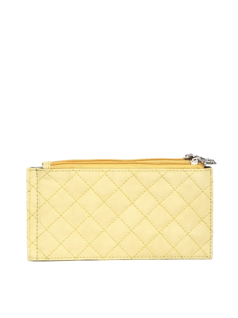 

Butterflies Women Yellow Quilted Wallet