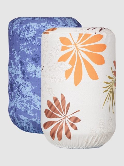 

Cortina Set Of 2 Printed Water Dispenser Covers, Blue