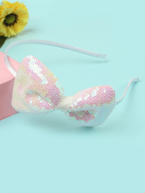 

The Magic Wand Girls White Embellished Hairband