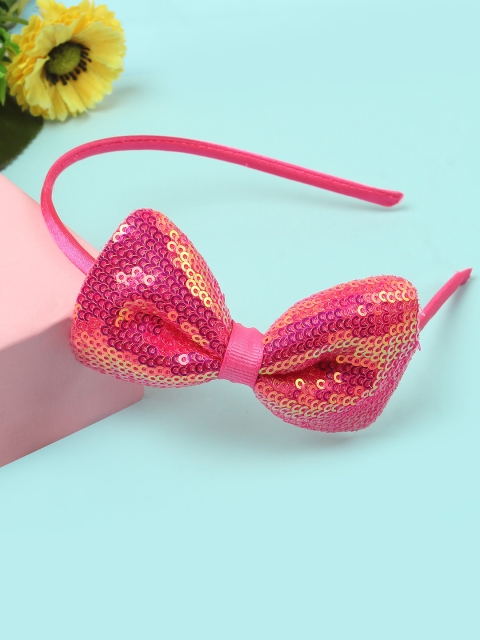 

The Magic Wand Fuchsia Pink Bow Embellished Hairband