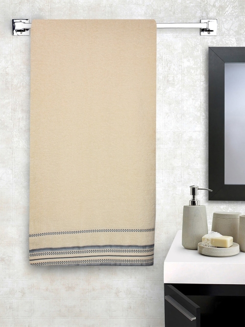 

Raymond Home Cream-Coloured Solid 350 GSM Bath Towel