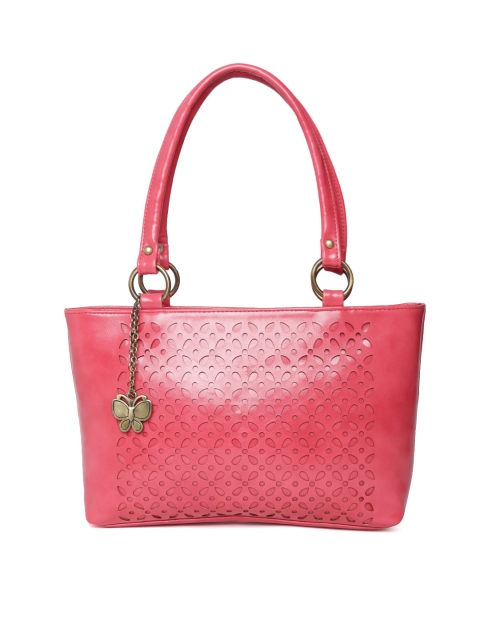 

Butterflies Pink Cut-Out Shoulder Bag