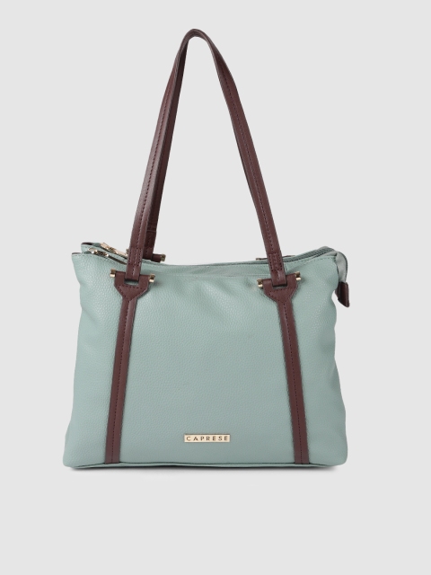 

Caprese Sea Green Solid Shoulder Bag