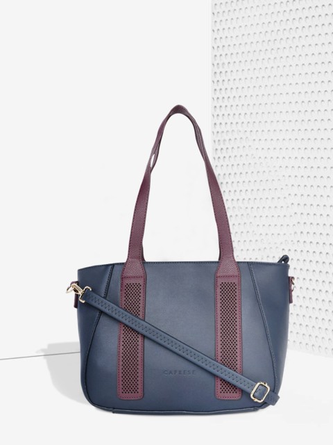 

Caprese Women Blue Solid Shoulder Bag