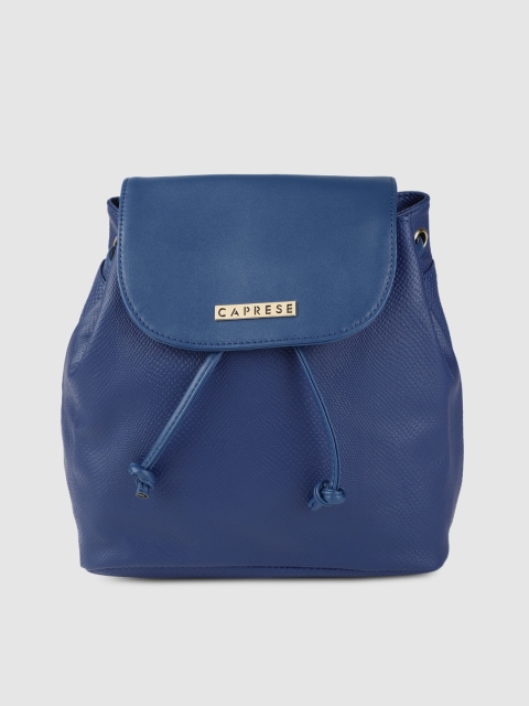 

Caprese Women Blue GINGER Leather Backpack