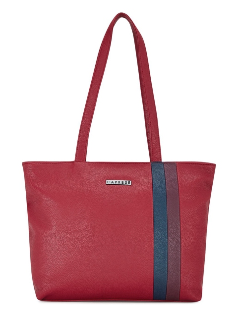 

Caprese Women Red Solid Tote Bag