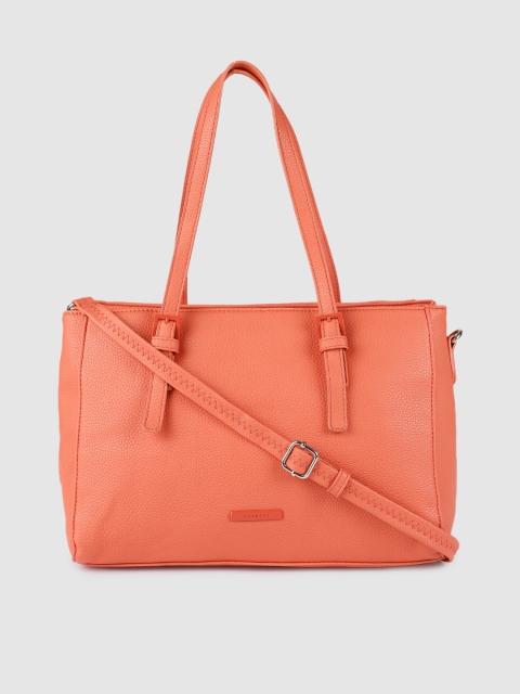 

Caprese Women Coral Leather Solid Shoulder Bag