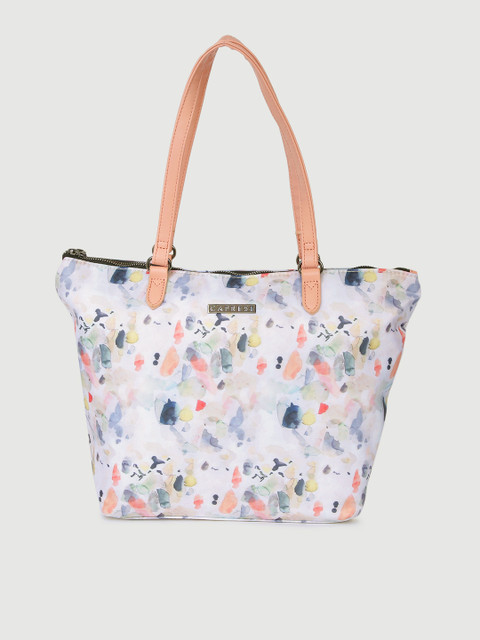 

Caprese White Printed Shoulder Bag