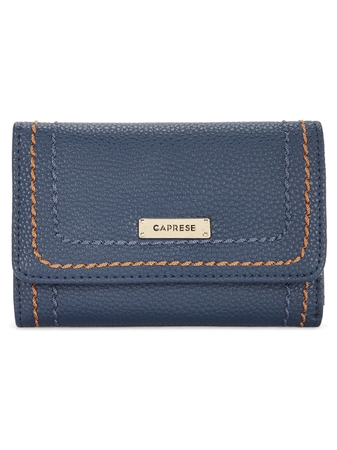 

Caprese Women Navy Blue Solid Two Fold Wallet