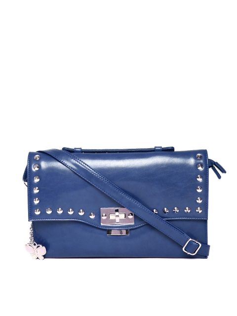 

Butterflies Blue Studded Sling Bag